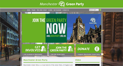 Desktop Screenshot of manchestergreenparty.org.uk